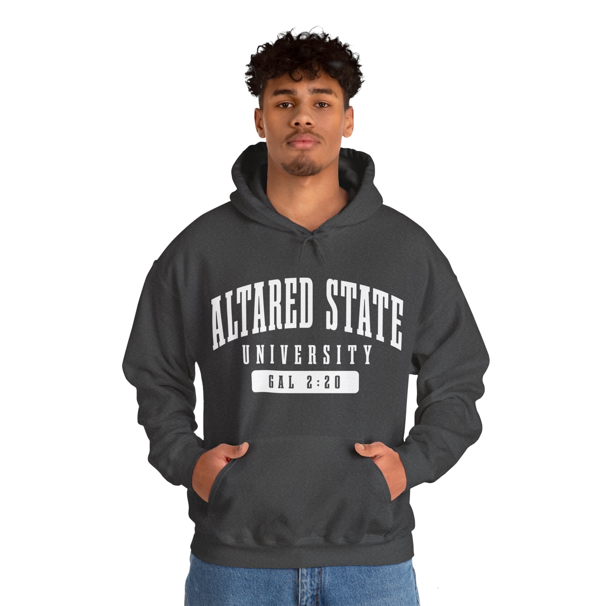 ALTARed State University Unisex Hoodie | White Letter