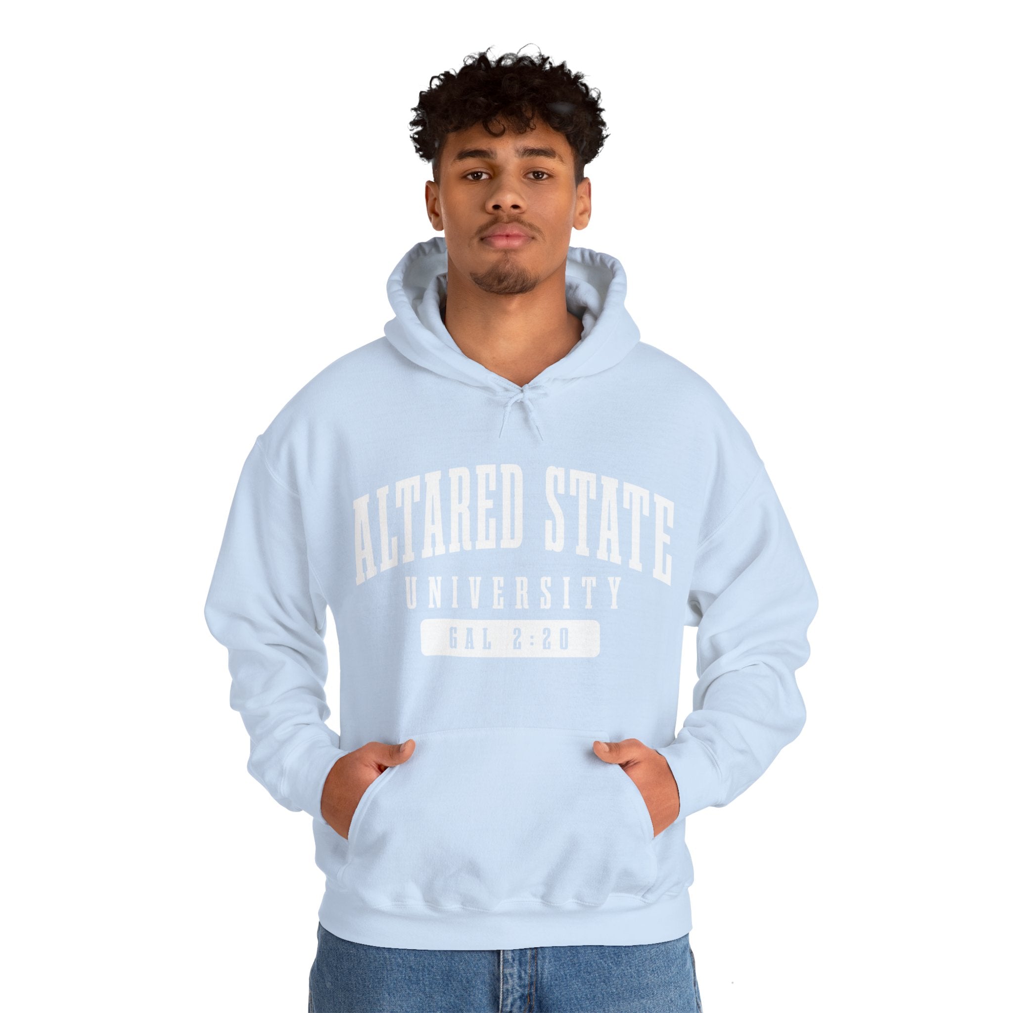 ALTARed State University Unisex Hoodie | White Letter