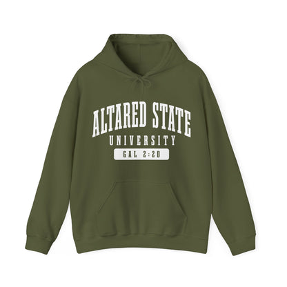 ALTARed State University Unisex Hoodie | White Letter