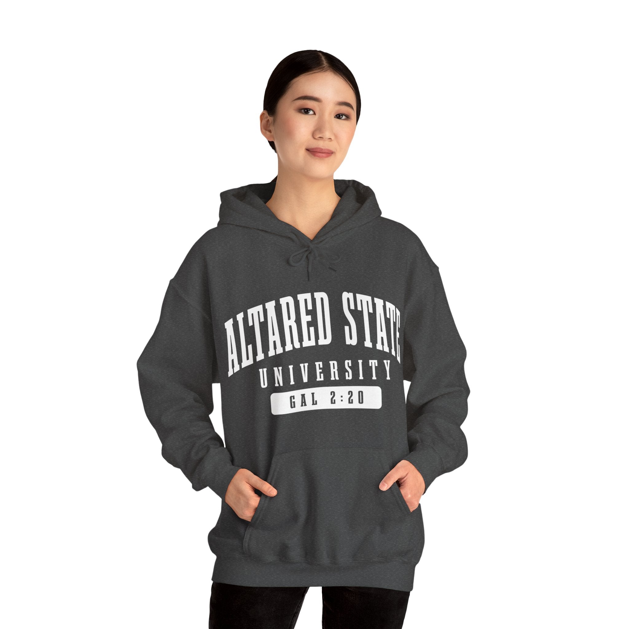 ALTARed State University Unisex Hoodie | White Letter