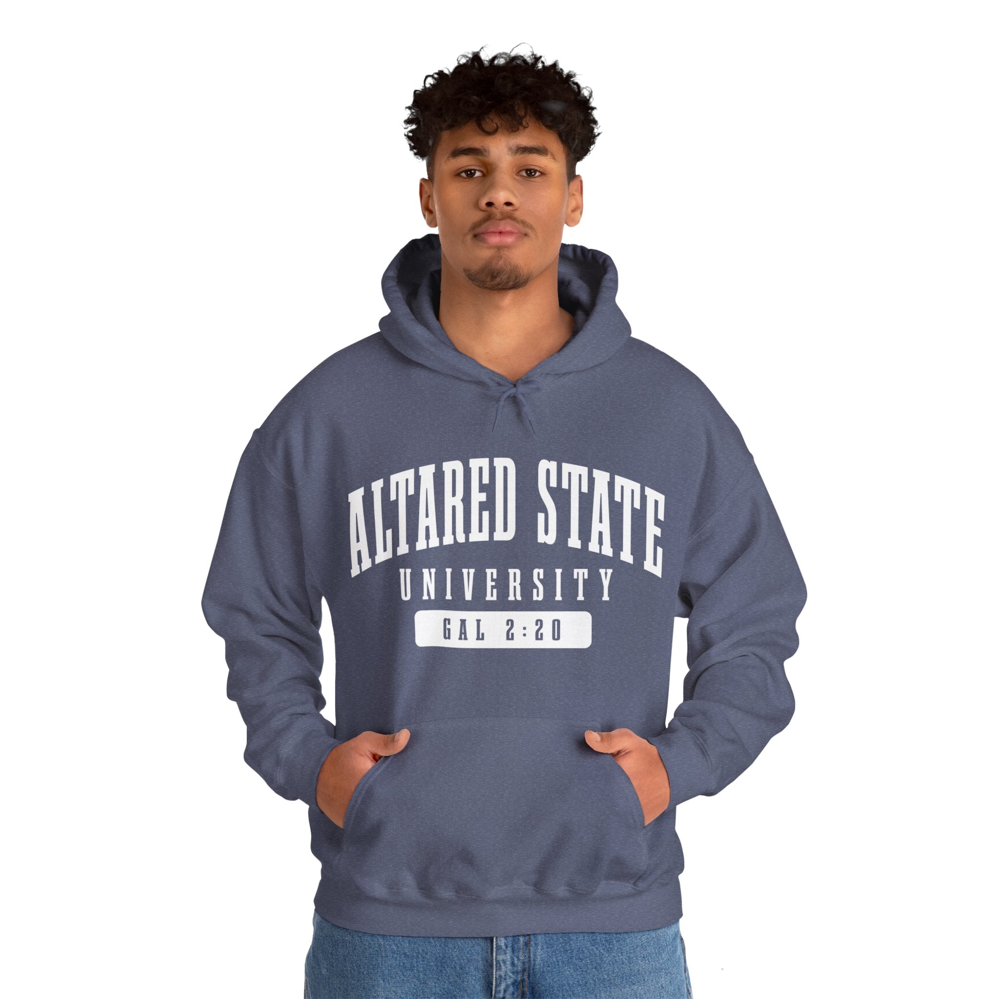 ALTARed State University Unisex Hoodie | White Letter