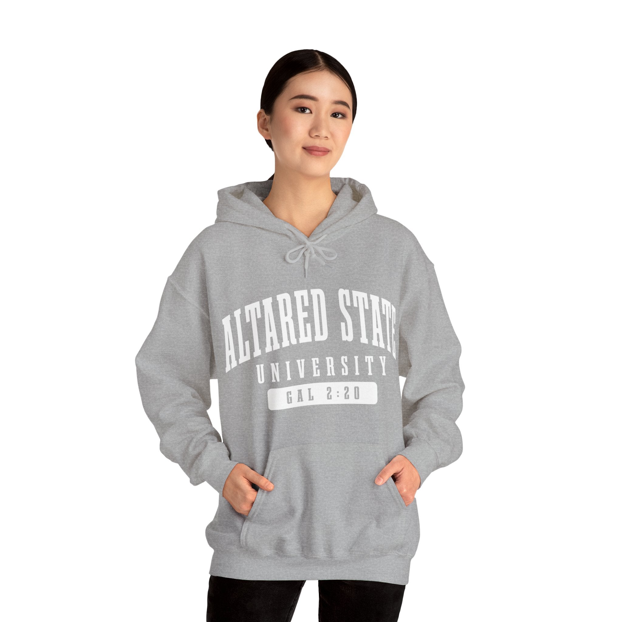 ALTARed State University Unisex Hoodie | White Letter