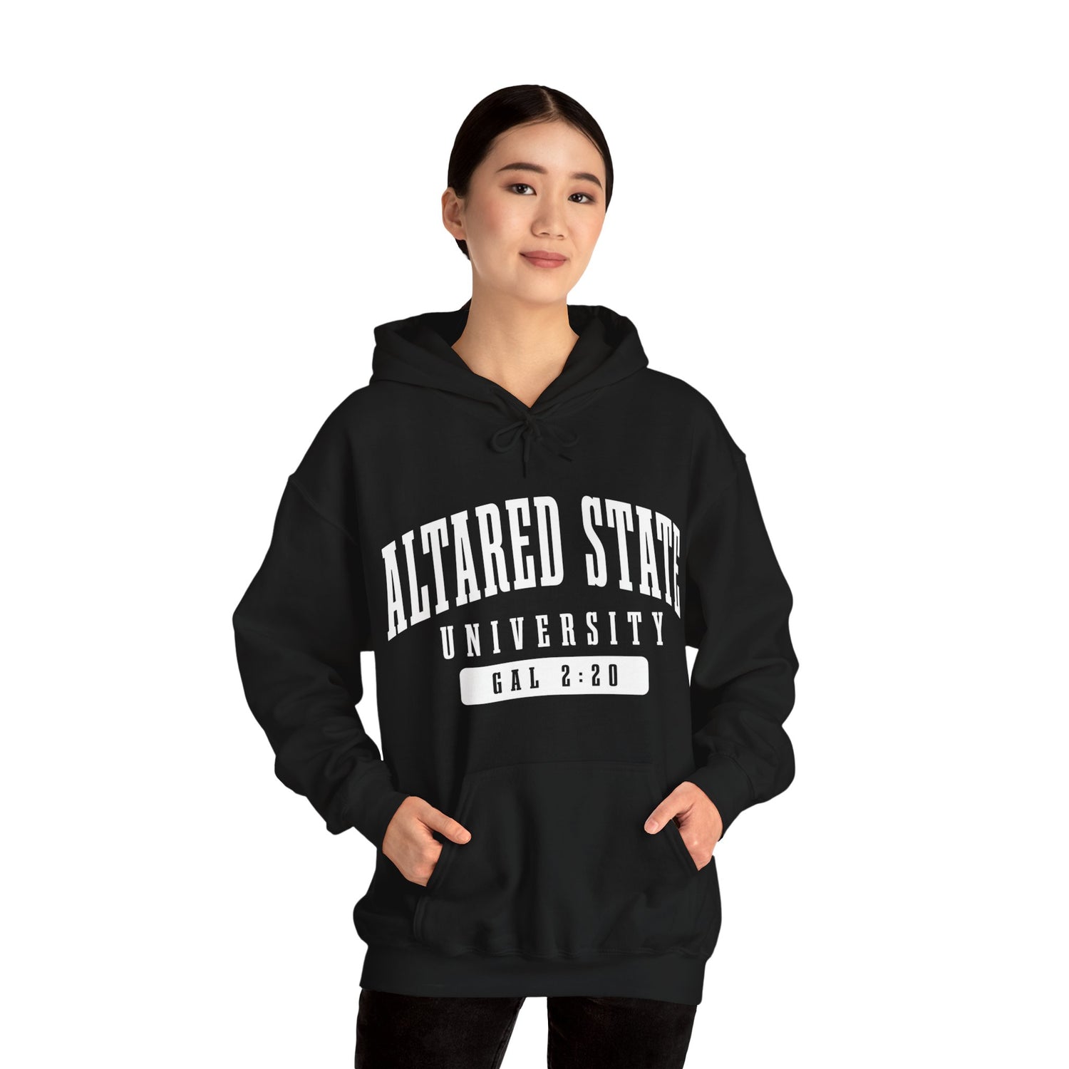 ALTARed State University Unisex Hoodie | White Letter