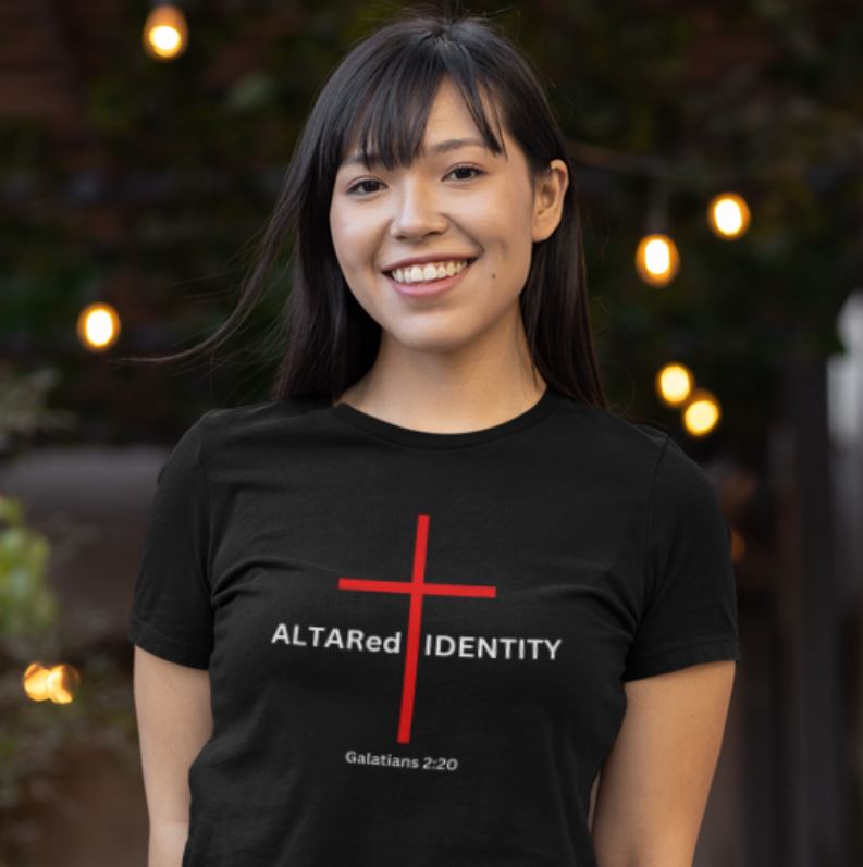 ALTARed Identity Red Cross Unisex Christian T-Shirt | ALTARed Life Apparel