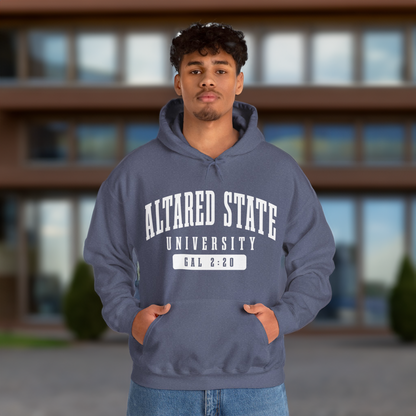 ALTARed State University Unisex Hoodie | White Letter