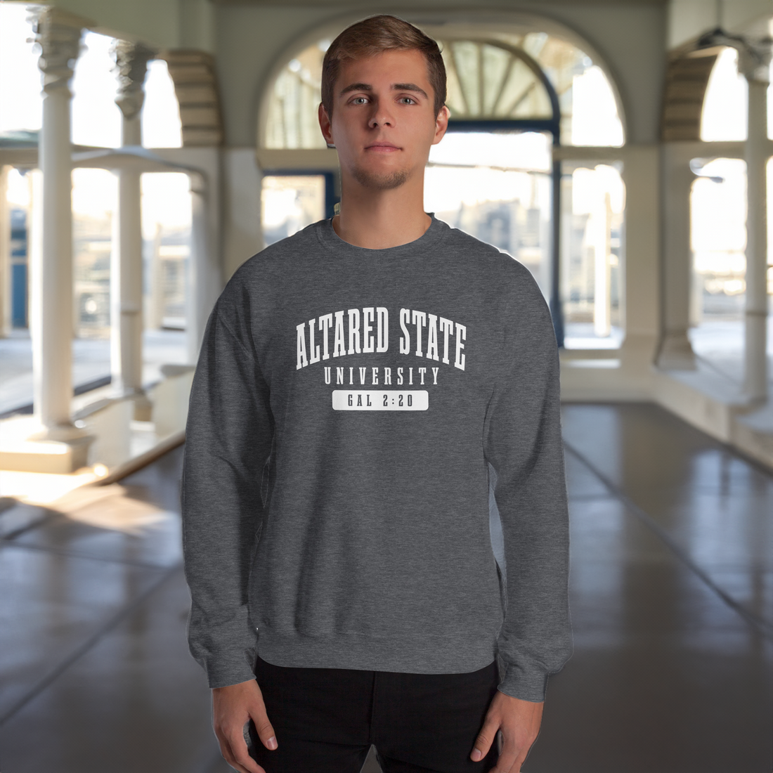 ALTARed State University Unisex Sweatshirt | White Letter