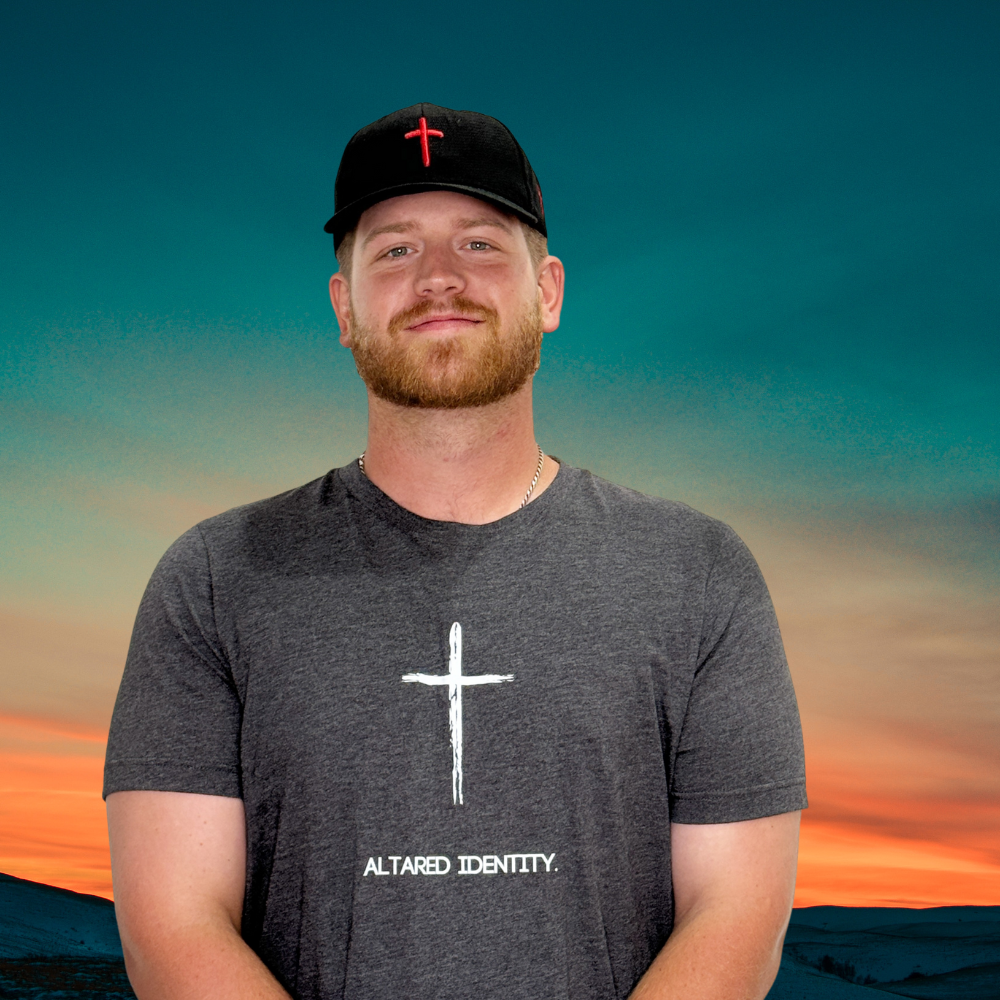 T-Shirt With Cross on Front