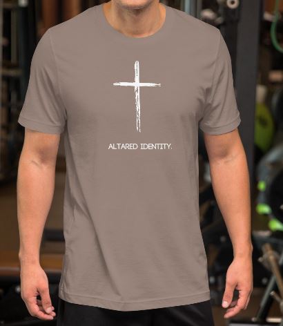 T-Shirt With Cross on Front