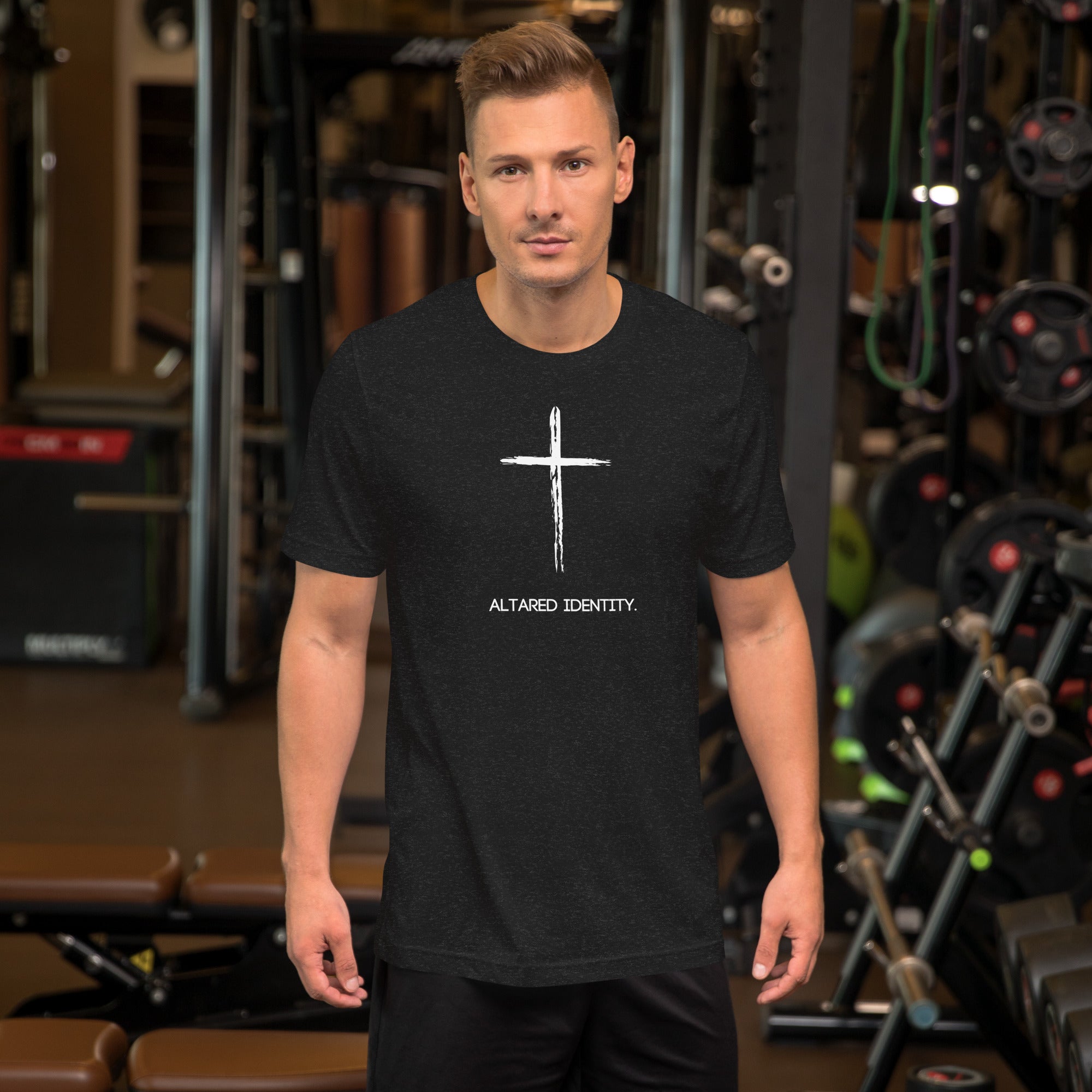 T-Shirt With Cross on Front