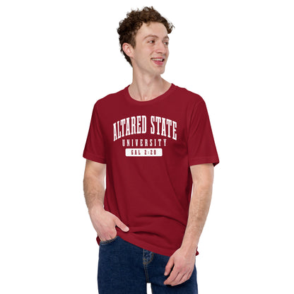 ALTARed State U White Letter T-Shirt