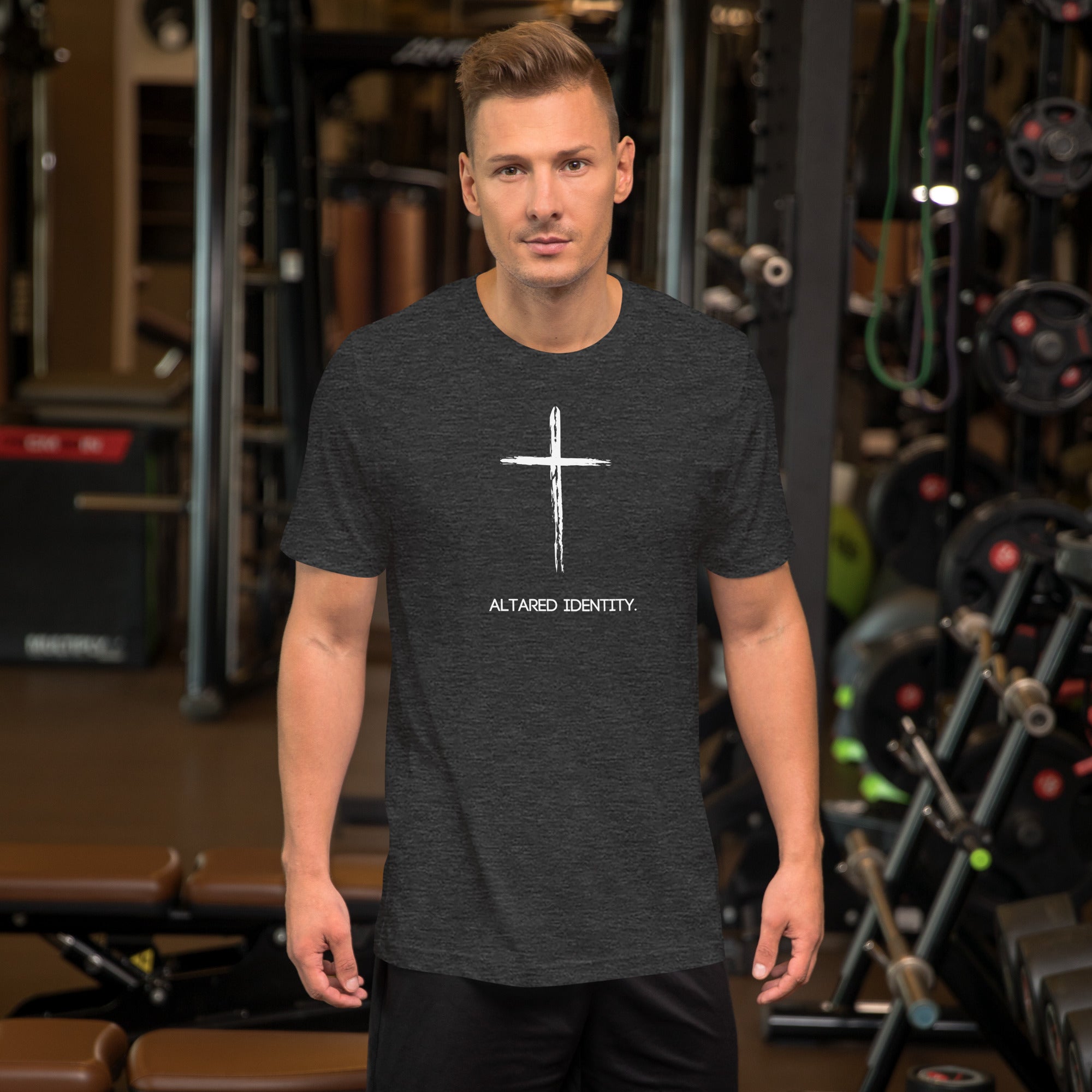 T-Shirt With Cross on Front