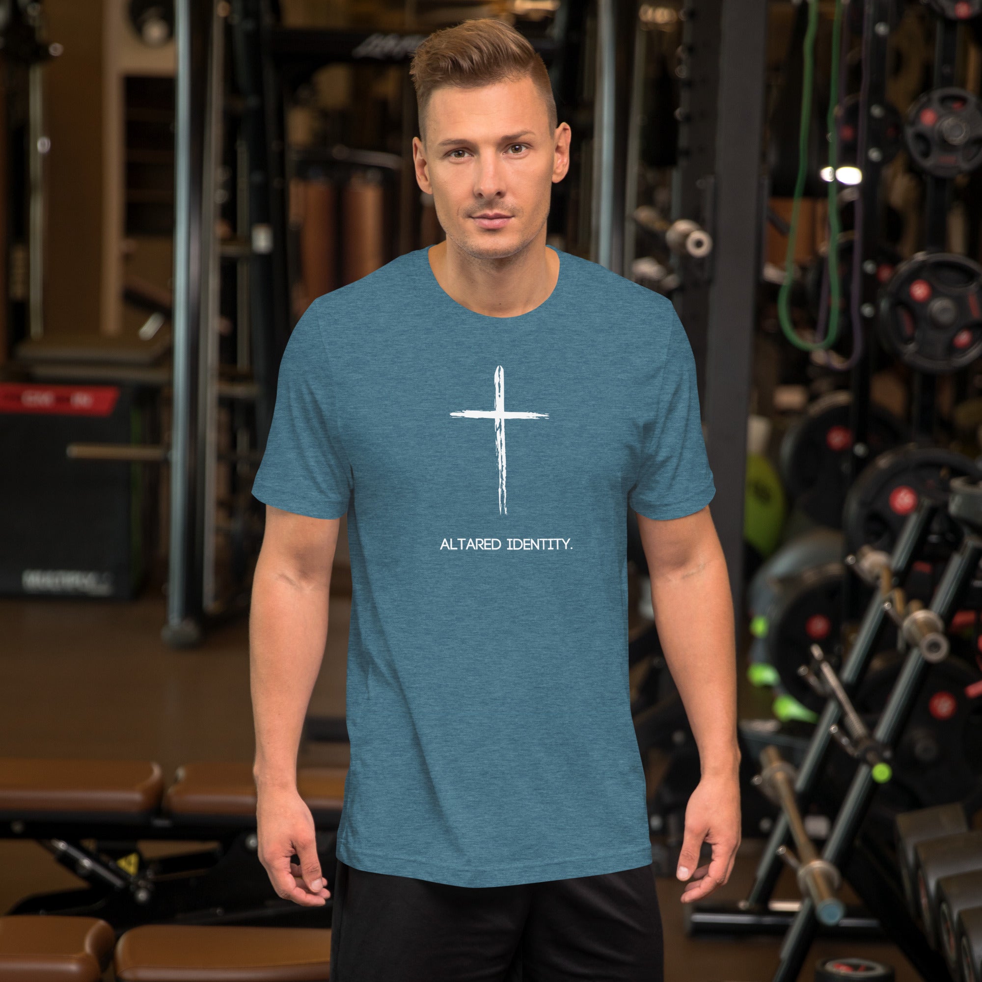 T-Shirt With Cross on Front