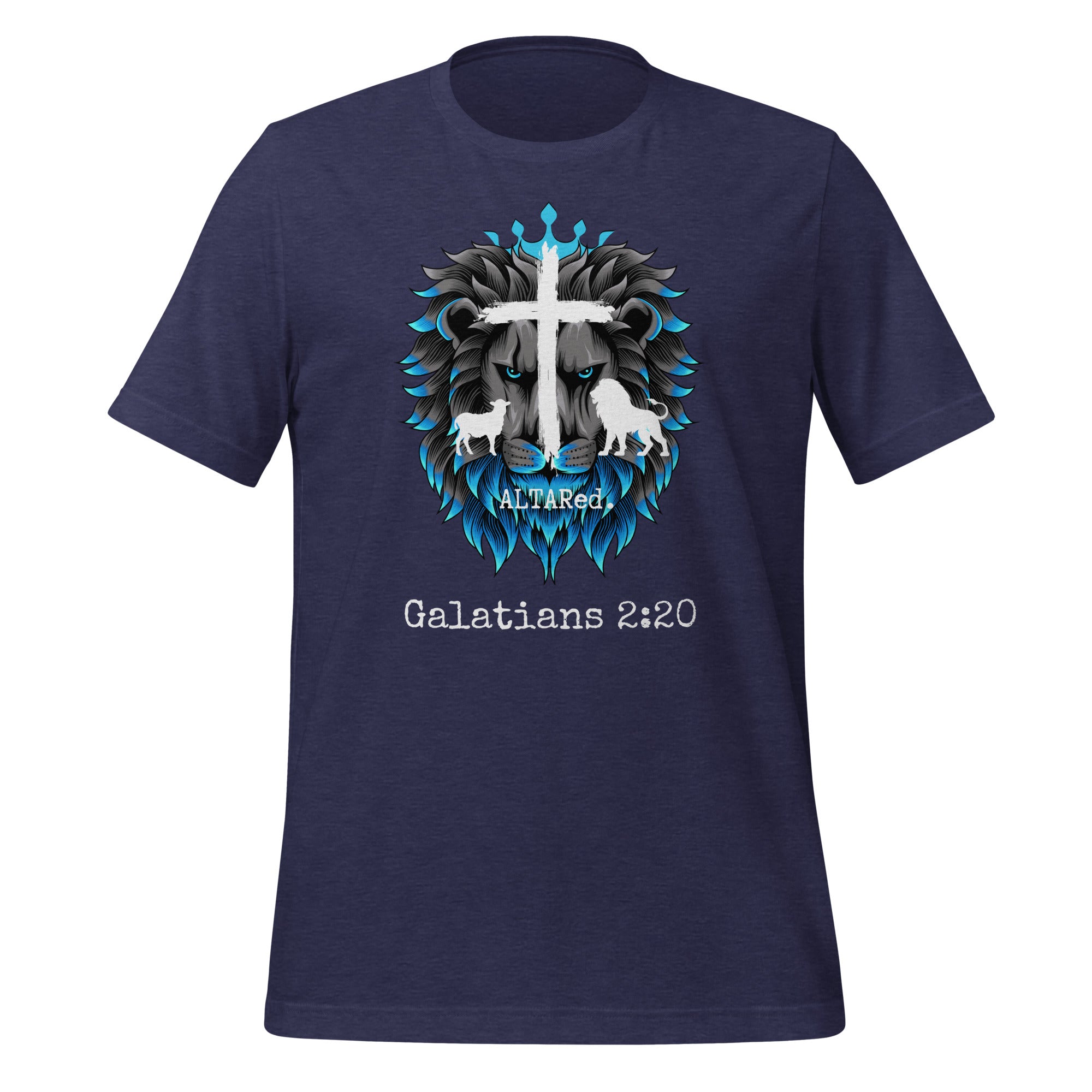 Lion King Blue Flame Womens Christian Tshirt