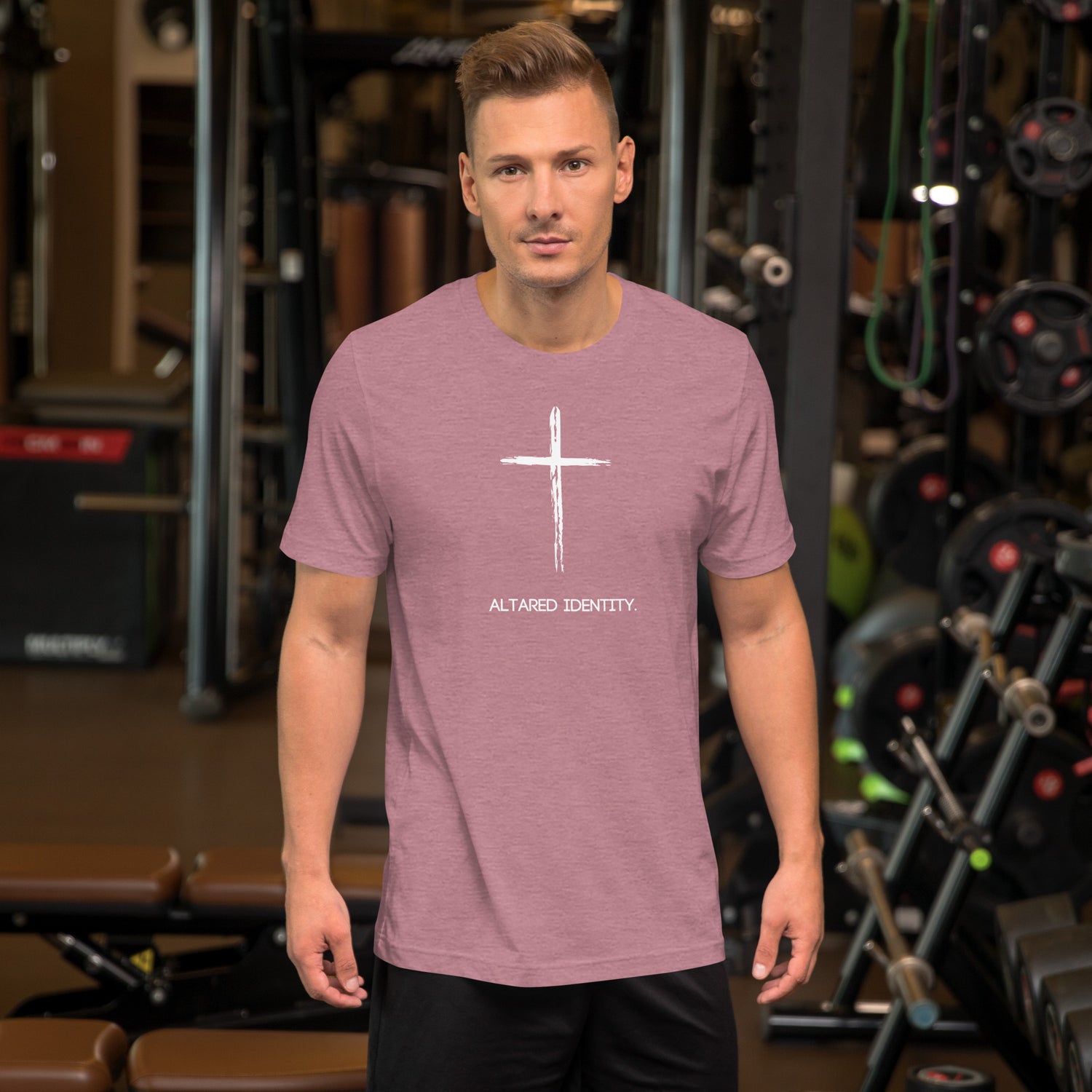 T-Shirt With Cross on Front