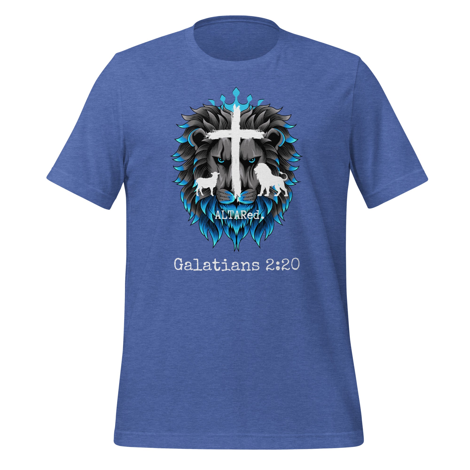 Lion King Blue Flame Womens Christian Tshirt