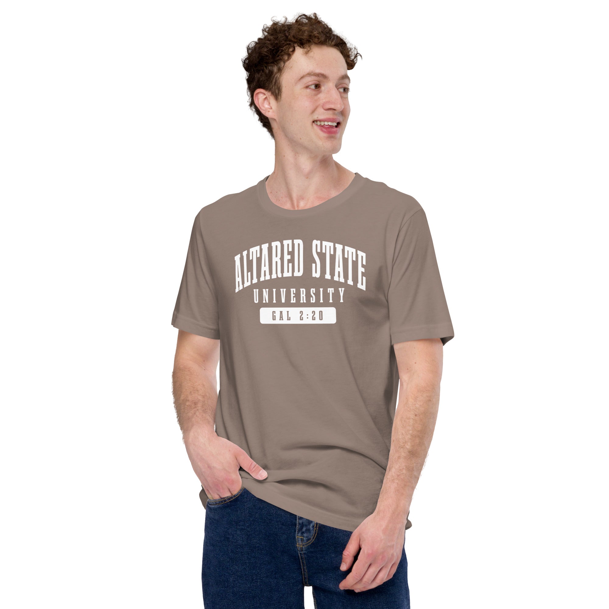 ALTARed State U White Letter T-Shirt